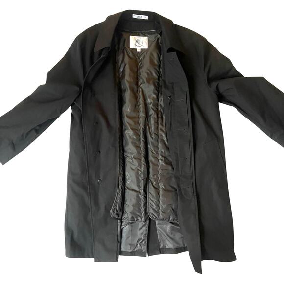 Murphy & Hartelius Pilot Coat 42R Black Zip-In Liner Thinsulate - Picture 1 of 11
